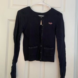 Navy Hollister Cardigan